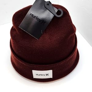 HURLEY HAT BEANIE, BURGUNDY,UNISEX